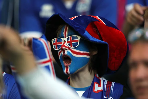 EURO 2016 - FRANCIA 10 PARTITA TRA PORTOGALLO E ISLANDA — Foto Stock