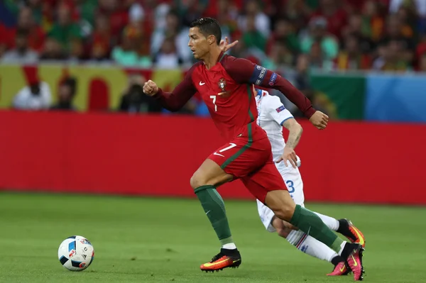 Euro 2016 - Portekiz Vs İzlanda arasında Fransa 10 maç — Stok fotoğraf