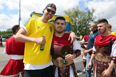 Euro 2016 yılında Fransa - İtalya Vs İsveç arasında maç
