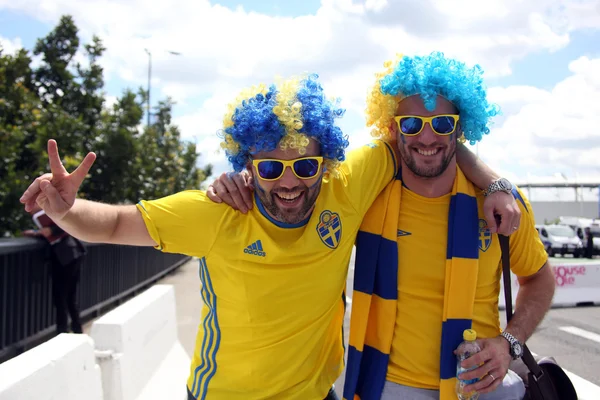 EURO 2016 IN FRANCIA - PARTITA TRA ITALIA E SVEZIA — Foto Stock