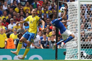 Euro 2016 yılında Fransa - İtalya Vs İsveç arasında maç