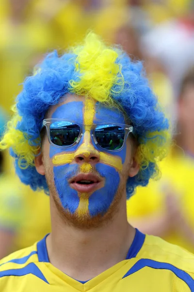 EURO 2016 IN FRANCIA - PARTITA TRA ITALIA E SVEZIA — Foto Stock