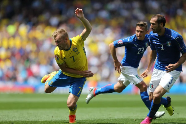 EURO 2016 IN FRANCE -  MATCH BETWEEN ITALY VS SWEDEN — Stok Foto