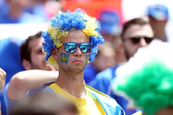 Euro 2016 yılında Fransa - İtalya Vs İsveç arasında maç — Stok fotoğraf