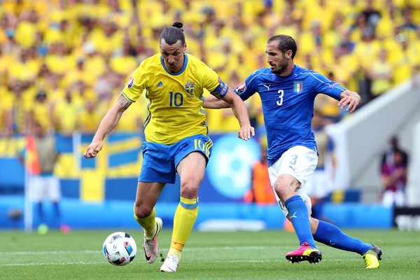 프랑스-유로 2016 경기 이탈리아 Vs 스웨덴 사이 — 스톡 사진