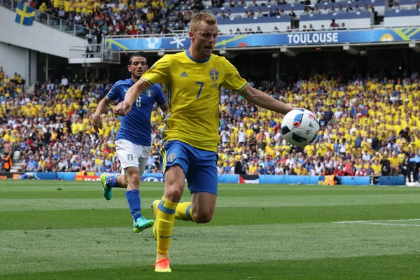 EURO 2016 ÎN FRANȚĂ - MATCH ÎNTRE ITALIA VS SWEDEN — Fotografie, imagine de stoc