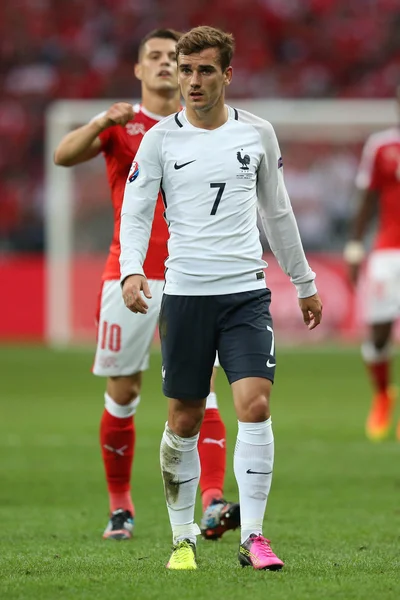 Euro 2016 In Frankrijk - Match tussen Zwitserland Vs Frankrijk — Stockfoto