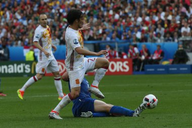 Euro 2016 yılında Fransa - İtalya Vs İspanya arasında maç