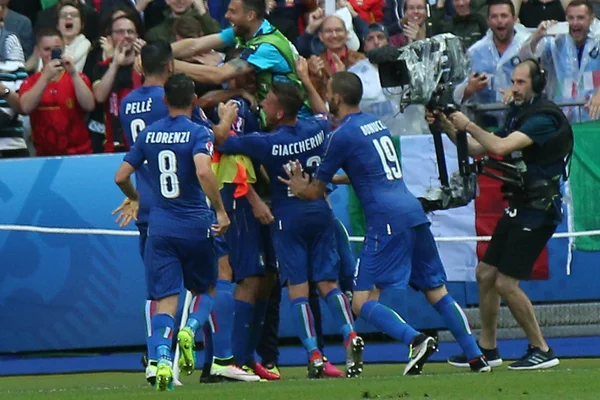 EURO 2016 EM FRANÇA - JOGO ENTRE ITÁLIA VS ESPANHA — Fotografia de Stock