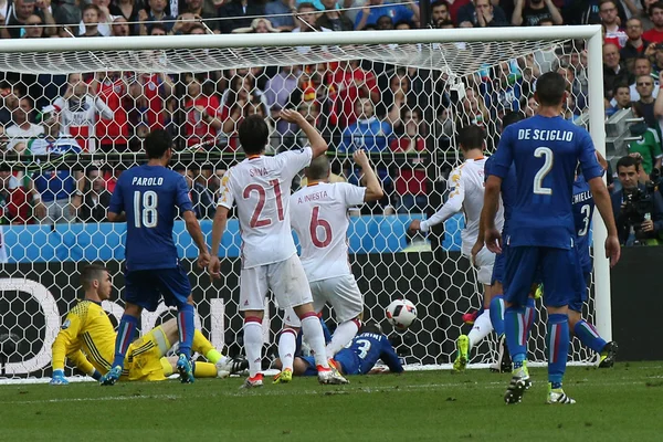 EURO 2016 EM FRANÇA - JOGO ENTRE ITÁLIA VS ESPANHA — Fotografia de Stock