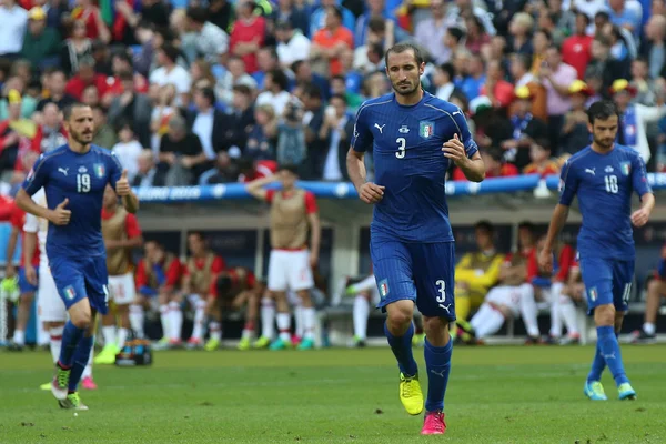 EURO 2016 EN FRANCIA - PARTIDO ENTRE ITALIA Y ESPAÑA — Foto de Stock