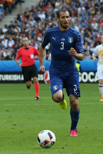 Euro 2016 yılında Fransa - İtalya Vs İspanya arasında maç — Stok fotoğraf