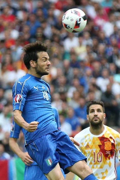 EURO 2016 IN FRANCE -  MATCH BETWEEN ITALY VS SPAIN — Stock Photo, Image