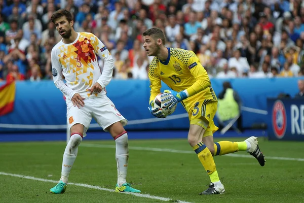 EURO 2016 EN FRANCIA - PARTIDO ENTRE ITALIA Y ESPAÑA — Foto de Stock