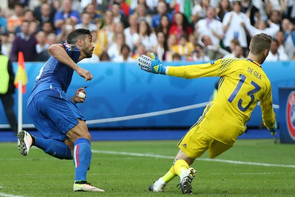 EURO 2016 IN FRANCIA - PARTITA TRA ITALIA E SPAGNA — Foto Stock