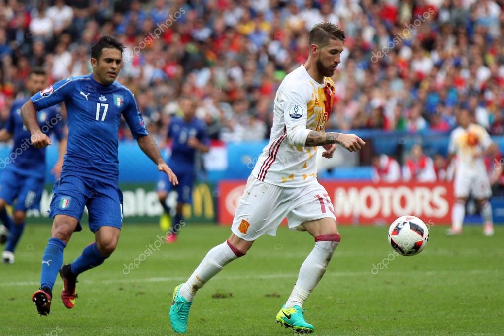 Euro 2016 we Francji mecz pomiędzy Hiszpania Vs Włochy Zdjęcie