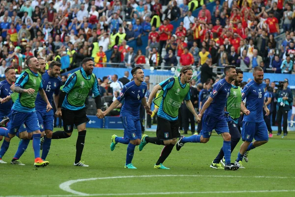 EURO 2016 EM FRANÇA - JOGO ENTRE ITÁLIA VS ESPANHA — Fotografia de Stock