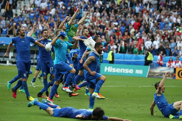 EURO 2016 EM FRANÇA - JOGO ENTRE ITÁLIA VS ESPANHA — Fotografia de Stock