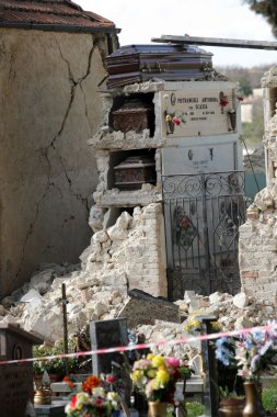 evler, Orta Italya'nin depremden yok