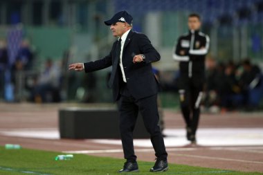 Roma, İtalya - 01 / 11 / 2020: G.IACHINI (FIORENTINA) İtalyan Serisi A Ligi 20 / 21 futbol karşılaşmasında Roma 'daki Olimpiyat Stadyumu' nda As Roma ve Fiorentina arasında oynanan karşılaşma