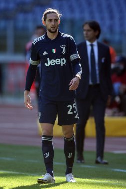 Roma, İtalya - 08 / 11 / 2020: A.RABIOT (JUVENTUS) Serie A İtalya Ligi karşılaşması sırasında Roma Olimpiyat Stadyumu 'nda SS LAZIO FC Juventus' a karşı.