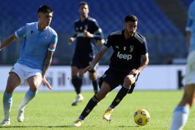 Roma, İtalya - 08 / 11 / 2020: FRABOTTA (JUVENTUS) Serie A İtalya Ligi karşılaşması sırasında Roma Olimpiyat Stadyumunda SS LAZIO FC Juventus 'a karşı.