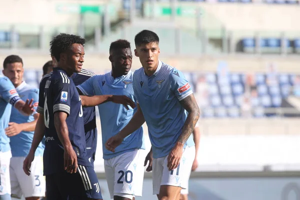 Roma Italia 2020 Azione Durante Partita Campionato Lazio Juventus Allo — Foto Stock