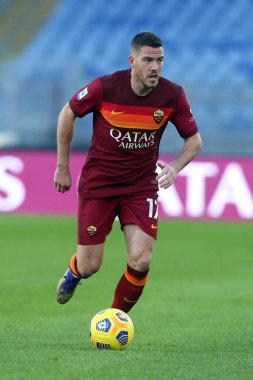 Roma, İtalya - 22 / 11 / 2020: JORDAN VERETOut (ROMA) Serie A İtalya Ligi karşılaşması sırasında Roma 'daki Olimpiyat Stadyumu' nda AS ROMA - PARMA CALCIO 1913.