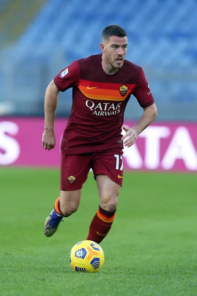 Roma, İtalya - 22 / 11 / 2020: JORDAN VERETOut (ROMA) Serie A İtalya Ligi karşılaşması sırasında Roma 'daki Olimpiyat Stadyumu' nda AS ROMA - PARMA CALCIO 1913.