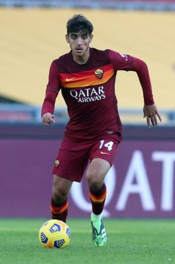 Roma, İtalya - 22 / 11 / 2020: (ROMA) Serie A İtalya Ligi karşılaşması sırasında Roma 'daki Olimpiyat Stadyumu' nda AS ROMA - PARMA CALCIO 1913.