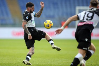 Roma, İtalya - 29 / 11 / 2020: D.PAUL (UDINESE) İtalyan Serisi A Ligi 20 / 21 'de SS LAZIO ile UDINESE arasında oynanan Roma Olimpiyat Stadyumu' nda oynanan karşılaşma sırasında