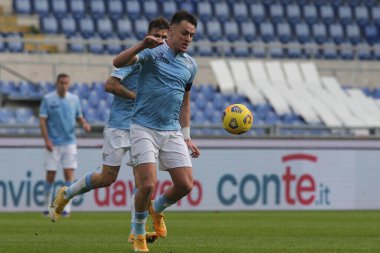 Roma, İtalya - 29 / 11 / 2020: Patriç (LAZIO) İtalya Serisi 20 / 21 futbol karşılaşmasında SS LAZIO ile UDINESE arasında Roma Olimpiyat Stadyumu 'nda oynanan karşılaşmada