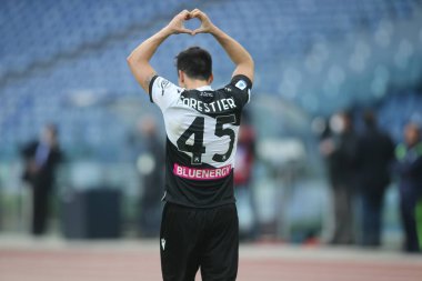 Roma, İtalya - 29 / 11 / 2020: FORESTIERI (UDINESE), İtalya Serisi sırasında gol ve CELEBRATES 'i yakaladı.