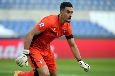 Roma, İtalya - 29 / 11 / 2020: Thomas Strakosha (LAZIO) İtalyan Serisi A Ligi 20 / 21 'de SS LAZIO ile UDINESE arasında Roma Olimpiyat Stadyumu' nda oynanan karşılaşmada