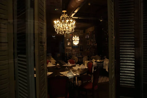 Rome Italy 2020 Deserted Historic Center Rome Alleys People Restaurants — Stock Photo, Image