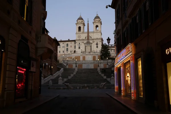 Rome Італія 2020 Piazza Spagna Місті Рим Туристів Під Час — стокове фото