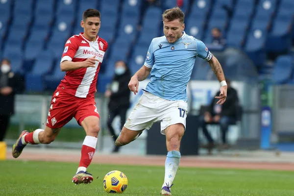 Ρωμη Ιταλία 2021 Ciro Immobile Lazio Δράση Κατά Διάρκεια Του — Φωτογραφία Αρχείου