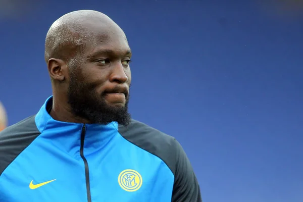 Rome Italië 2021 Lukaku Inter Tijdens Training Voor Italiaanse Serie — Stockfoto