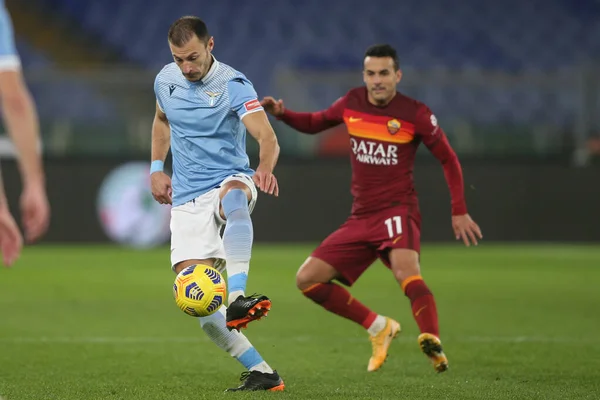 Rome Italien 2021 Stefan Radu Lazio Pedro Rodriguez Roma Aktion — Stockfoto