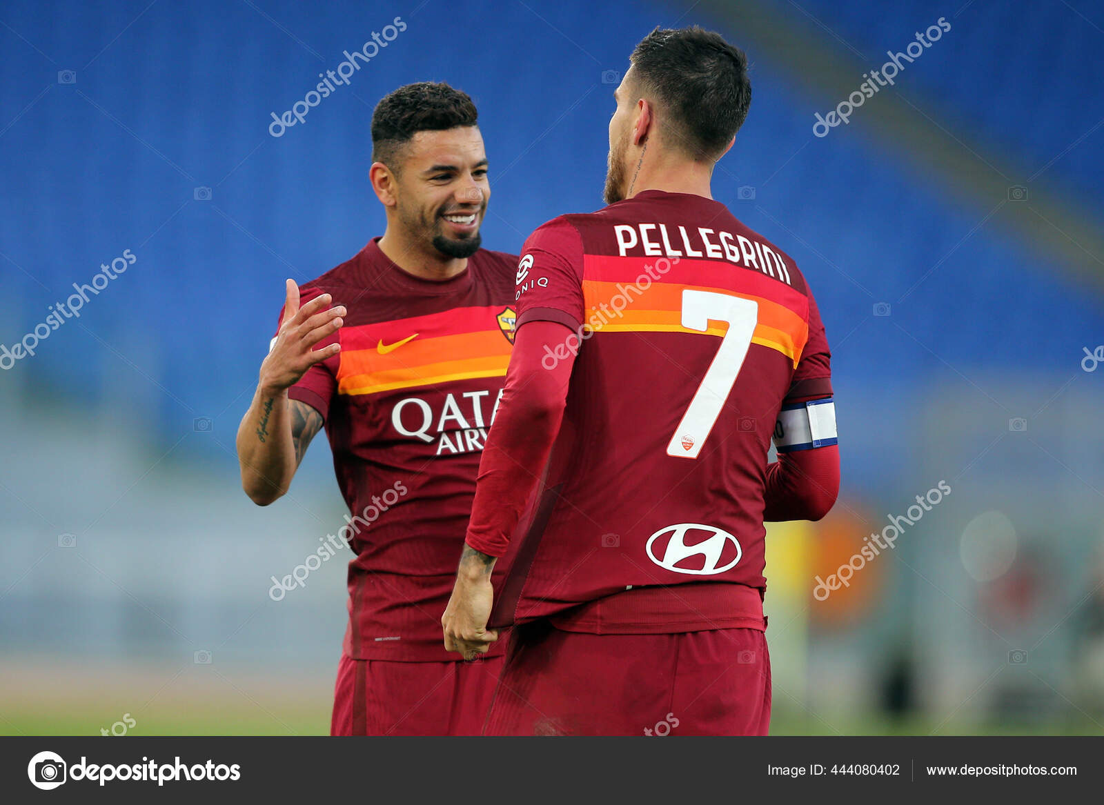 Rome Italy 2021 Bruno Peres Roma Pellegrini Roma Celebrate Victory Stock Editorial Photo C M Iacobucci Tiscali It 444080402