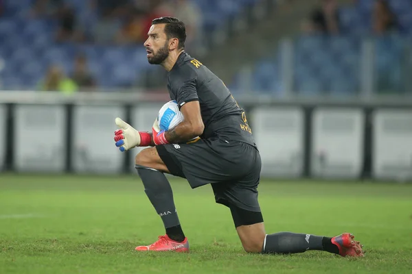 Roma Italia 2021 Rui Patricio Roma Acción Durante Partido Fútbol — Foto de Stock