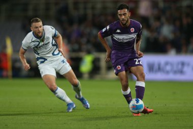 FLORENCE, İtalya - 21 Eylül 2021 tarihinde Floransa 'daki Artemio Franchi Stadyumu' nda ACF FIORENTINA ile INTER FC arasında oynanan Serie A İtalya futbol karşılaşması sırasında 21.09.2021