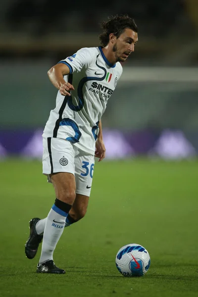 Florence Itália 2021 Darmian Inter Ação Durante Jogo Futebol Italiano — Fotografia de Stock