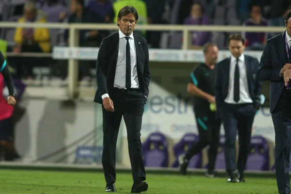 Florence Italie 2021 Simone Inzaghi Coach Inter Action Lors Match — Photo