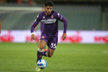 FLORENCE, İtalya - 21.09.2021: SOTTIL (FIORENTINA) 21 Eylül 2021 tarihinde Floransa 'daki Artemio Franchi Stadyumu' nda ACF FIORENTINA ile INTER FC arasında oynanan İtalya futbol karşılaşmasında