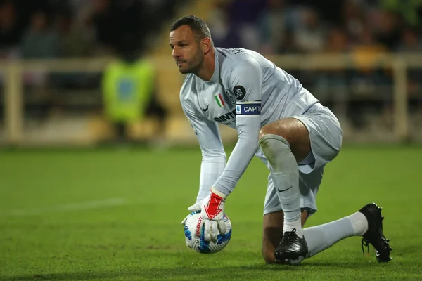 Florence Italie 2021 Handanovic Inter Action Pendant Serie Match Football — Photo