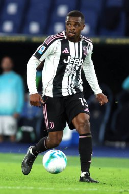 Roma, İtalya 26 Ekim 2025: Juventus F.C. 'den Pierre Kalulu Serie A Enilive 2025-2026 futbol maçının 8. gününde SS Lazio ve Juventus FC Torino arasında Olimpiyat Stadyumu 'nda görüldü.