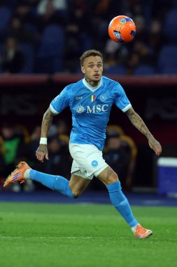 Rome, Italy - November 30, 2025: Noa Lang of Napoli  seen in action during the Serie A Enilive 2025-2026 football match between AS Roma and SSC Napoli at Olympic Stadium