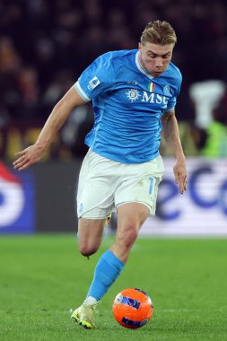 Rome, Italy - November 30, 2025:  seen in action during the Serie A Enilive 2025-2026 football match between AS Roma and SSC Napoli at Olympic Stadium