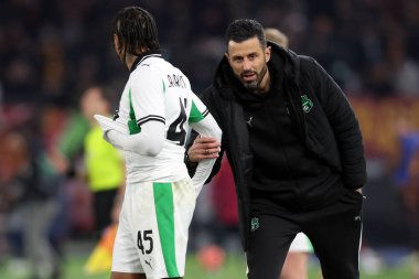 Roma, İtalya - 10 Ocak 2026: Sassuolo takımından Armand Laurient, AS Roma ile US Sassuolo arasındaki 2025-2026 sezonunda Olimpiyat Stadyumu 'nda oynanan Serie A Enilive futbol karşılaşmasında